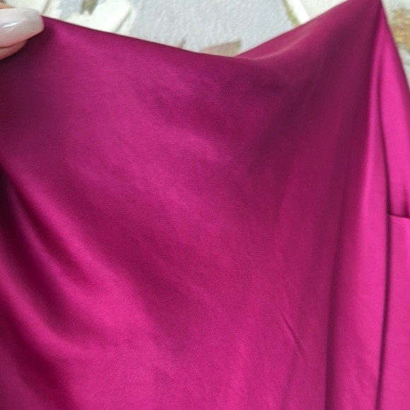 Express Midi Magenta Slip Dress - Picture 7 of 8